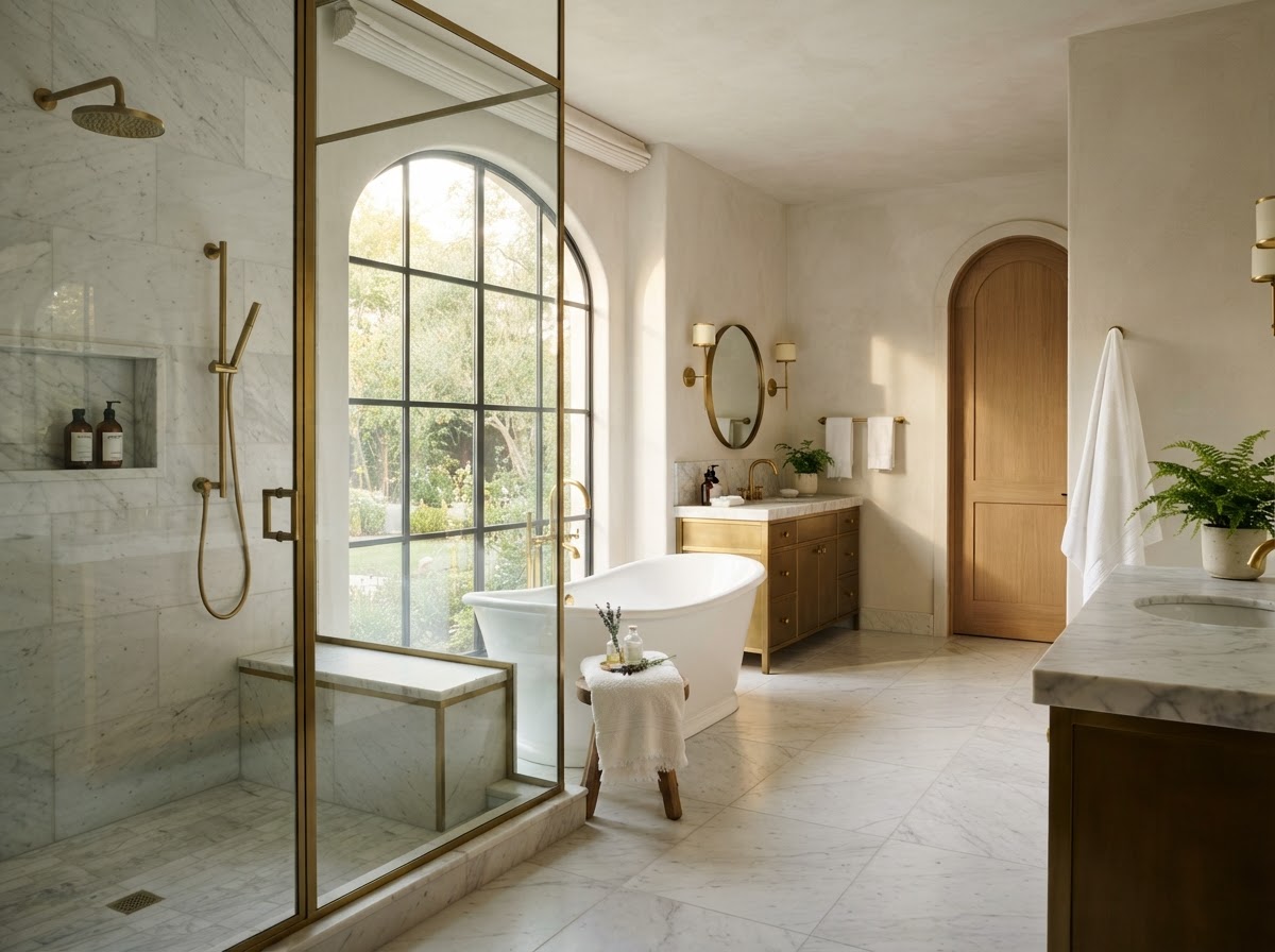 Spa Bathroom by BetonBlu Remodeling